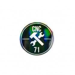 Sticker CNC71 HOLO 15cm