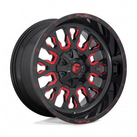 Jante aliaj Fuel Fuel D612 STROKE jantă 18x9 8x165.1 125.1 ET-12, Gloss black | race-shop.ro