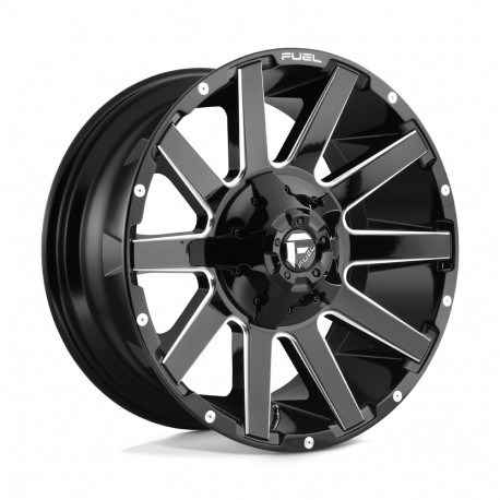 Jante aliaj Fuel Fuel D615 CONTRA jantă 20x9 8x170 125.1 ET20, Gloss black | race-shop.ro