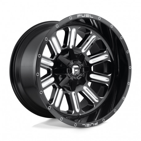 Jante aliaj Fuel Fuel D620 HARDLINE jantă 17x9 8x165.1 125.1 ET1, Gloss black | race-shop.ro