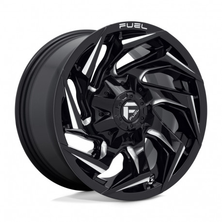 Jante aliaj Fuel Fuel D753 REACTION jantă 20x10 5x139.7/5x150 110.1 ET-18, Gloss black | race-shop.ro