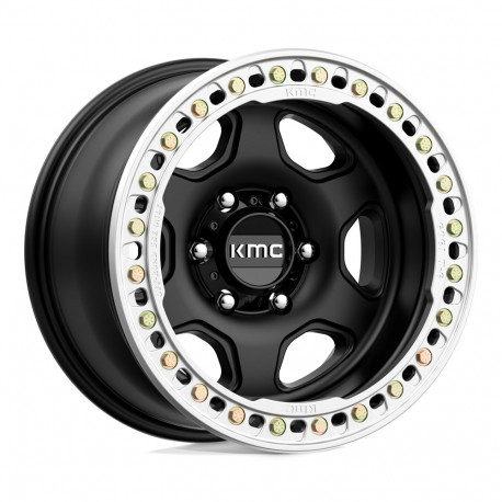 Jante aliaj KMC KMC KM233 HEX BEADLOCK jantă 17x9 5x127 71.5 ET-38, Satin black | race-shop.ro