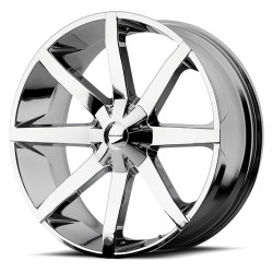 KMC KM651 SLIDE jantă 22x9.5 6x135/6x139.7 100.3 ET38, Chrome