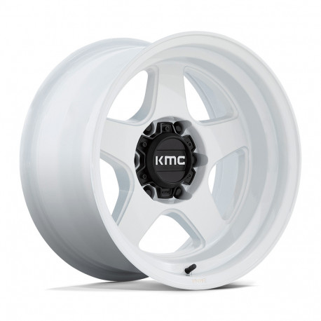 Jante aliaj KMC KMC KM728 LOBO jantă 17x8.5 6x139.7 106.1 ET18, Gloss white | race-shop.ro