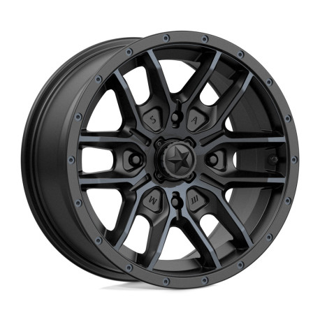 Jante aliaj MSA MSA Offroad jantăs M43 FANG jantă 15x7 4x156 132 ET10, Satin black | race-shop.ro