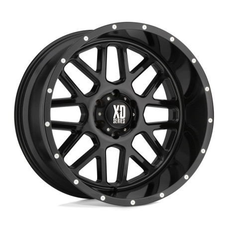 Jante aliaj XD XD 820 GRENADE jantă 20x9 8x165.1 125.1 ET0, Gloss black | race-shop.ro