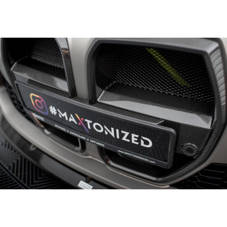 Body kit și tuning vizual MAXTON DESIGN grilă pentru BMW M4 G82 / M3 G80 (without ACC sensor), carbon | race-shop.ro