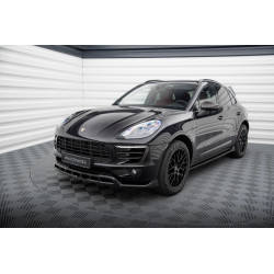 MAXTON DESIGN prelungire bară față pentru Porsche Macan Mk1, negru lucios, V3