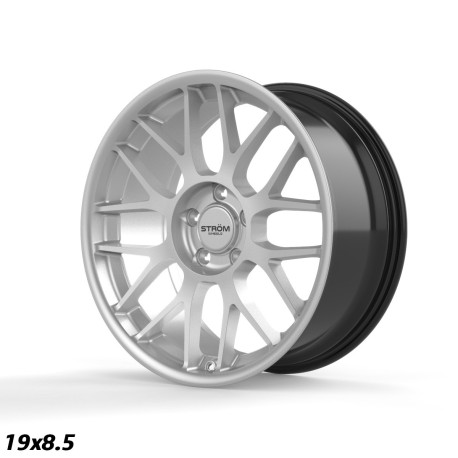 ALU disky STROM STROM STR2 jantă 19x9.5 5x120 72.6 ET40, Hyper Silver | race-shop.ro