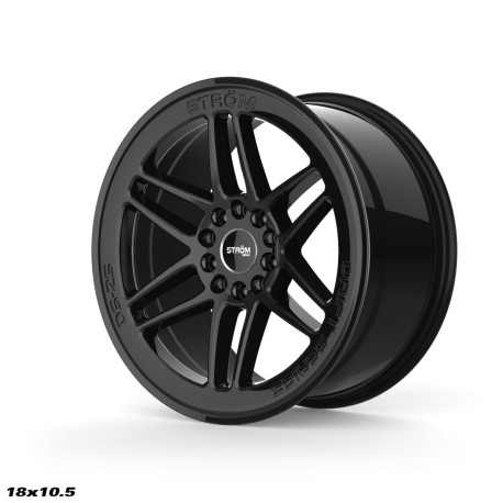 ALU disky STROM STROM DS-25 jantă 18x9.5 5x114/120 72.6 ET35, Gloss Black | race-shop.ro