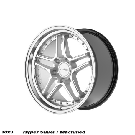 ALU disky STROM STROM DS-05 jantă 18x10.5 5x114 73.1 ET10, Hyper Silver | race-shop.ro