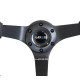 Volane sport NRG Volan ranforsat din piele cu 3 spițe (350 mm) - negru | race-shop.ro