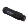 NRG volan cu 3 spițe armat, piele și brațe cu găuri, (350mm), negru
