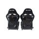Scaune sport reglabile Scaun curse SLIDE X3 piele intoarsa Negru L | race-shop.ro