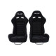 Scaune sport reglabile Scaun curse SLIDE X3 piele intoarsa Negru L | race-shop.ro