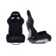 Scaune sport reglabile Scaun curse SLIDE X3 piele intoarsa Negru L | race-shop.ro