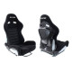 Scaune sport reglabile Scaun curse SLIDE X3 piele intoarsa Negru L | race-shop.ro