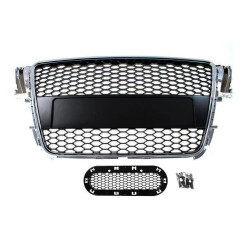 Grilă pentru Audi A5 8T RS-Style Crom-negru 07-10 PDC