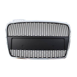 RACES grilă pentru Audi A4 B7 RS-Style 05-08, crom-negru