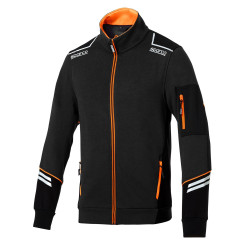 Jachetă SPARCO ALABAMA TECH FULL ZIP - negru/portocaliu