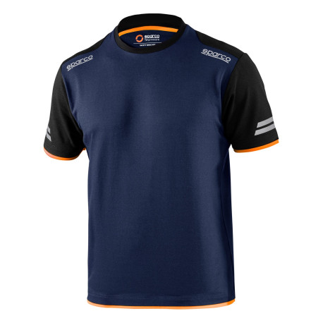 Tricouri Tricou SPARCO Teamwork pentru bărbați - albastru/portocaliu | race-shop.ro