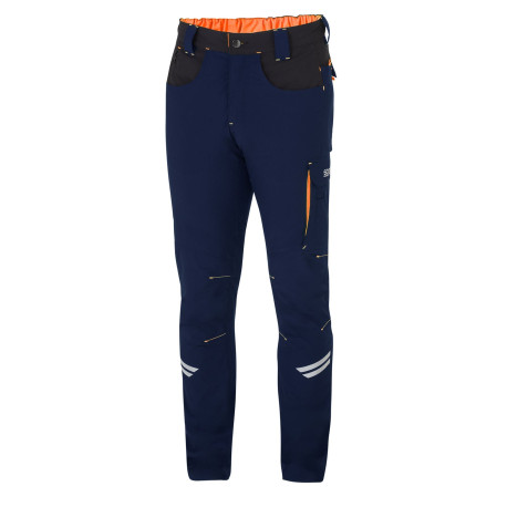 Stil de viață Pantaloni tehnici SPARCO SPARCO OREGON albastru/portocaliu | race-shop.ro