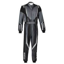 Combinezon pentru copii cu omologare FIA SPARCO PRIME-K ADVANCED, gri/negru