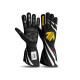 Mănuși de curse MOMO CORSA PRO cu omologare FIA (cusături exterior) negru