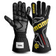 Mănuși de curse MOMO PERFORMANCE cu omologare FIA (cusături exterior), negru