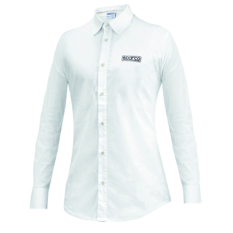 Tricouri Cămasă damă SPARCO TEAMWEAR, alb | race-shop.ro