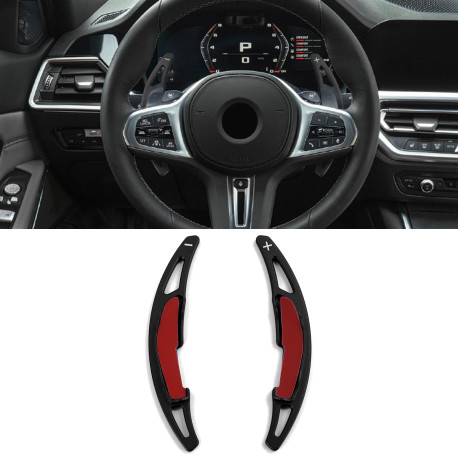 Paddle shifters Padele volan din aluminiu pentru BMW M2 F87 M3 F80 M4 F82 F83, negru | race-shop.ro