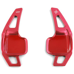 Padele volan din aluminiu pentru BMW 5er F10 F11 F07 6er F12 F13 F01, roșu