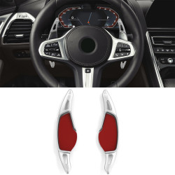 Padele volan din aluminiu pentru BMW M2 F87 M3 F80 M5 F90 M8 F92, argintiu