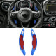 Paddle shifters Padele volan din aluminiu for Mini Cooper F55 F56 Cabrio F57, albastru | race-shop.ro