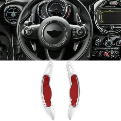 Paddle shifters Padele volan din aluminiu for Mini Clubman F54 Countryman F60, argintiu | race-shop.ro
