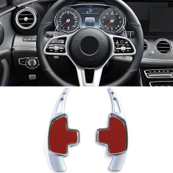 Padele volan din aluminiu pentru Mercedes SL R231 SLC R172 EQC N293, argintiu