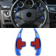 Paddle shifters Padele volan din aluminiu pentru Mercedes W176 W246 W212 C207 A207 S212, albastru | race-shop.ro