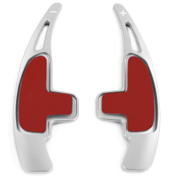 Padele volan din aluminiu pentru Mercedes AMG S63 W221 CLA45 C117 CLS63, argintiu
