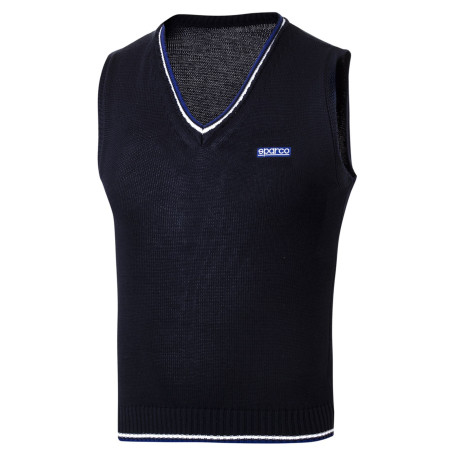 Geci și hanorace SPARCO knitted cotton vest - blue | race-shop.ro