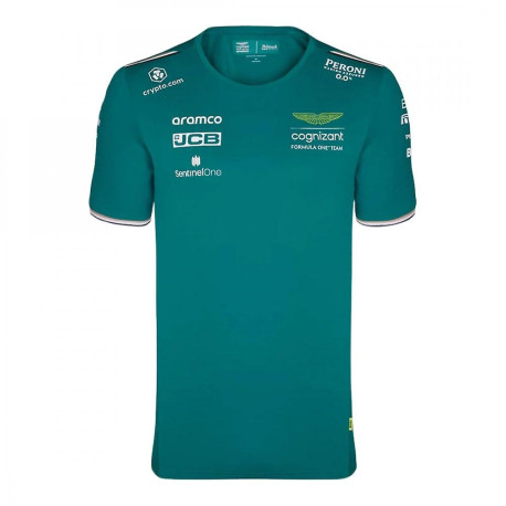 Tricouri Tricou bărbați ASTON MARTIN F1 - Verde | race-shop.ro