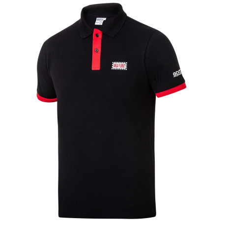 Tricouri Tricou polo SPARCO TARGA FLORIO ORIGINAL - negru | race-shop.ro