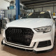 Body kit și tuning vizual Prelungire bara fata pentru AUDI A3 8V FACELIFT S-LINE & S3, ABS negru lucios | race-shop.ro
