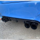 Ornament cu o ieșire Carbon fibre exhaust tips BMW M2/M3/M4/M5 F10/F80/F82/F83/F87 (4pcs, black) | race-shop.ro