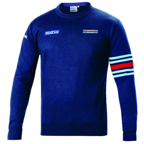 Geci și hanorace SPARCO MARTINI RACING cotton sweatshirt, blue marine | race-shop.ro