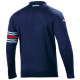 Geci și hanorace SPARCO MARTINI RACING wool sweatshirt, blue marine | race-shop.ro
