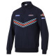Geci și hanorace SPARCO MARTINI RACING half zip sweatshirt, blue marine | race-shop.ro