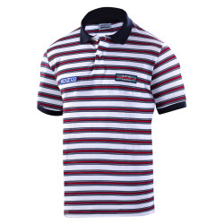 Sparco MARTINI RACING tricou polo replica sportline dungi MARTINI - alb