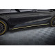 Body kit și tuning vizual Prelungire praguri Mercedes-AMG CLA 45 C117 facial (negru + flapsuri lucioase) | race-shop.ro