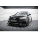 Body kit și tuning vizual Prelungire bară față V1 Audi RS3 Sedan 8V facelift (negru-roșu + flapsuri lucioase) | race-shop.ro