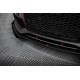 Body kit și tuning vizual MAXTON DESIGN prelungire bară față pentru Audi A7 RS7 Look C7, negru-roșu + flapsuri lucioase | race-shop.ro